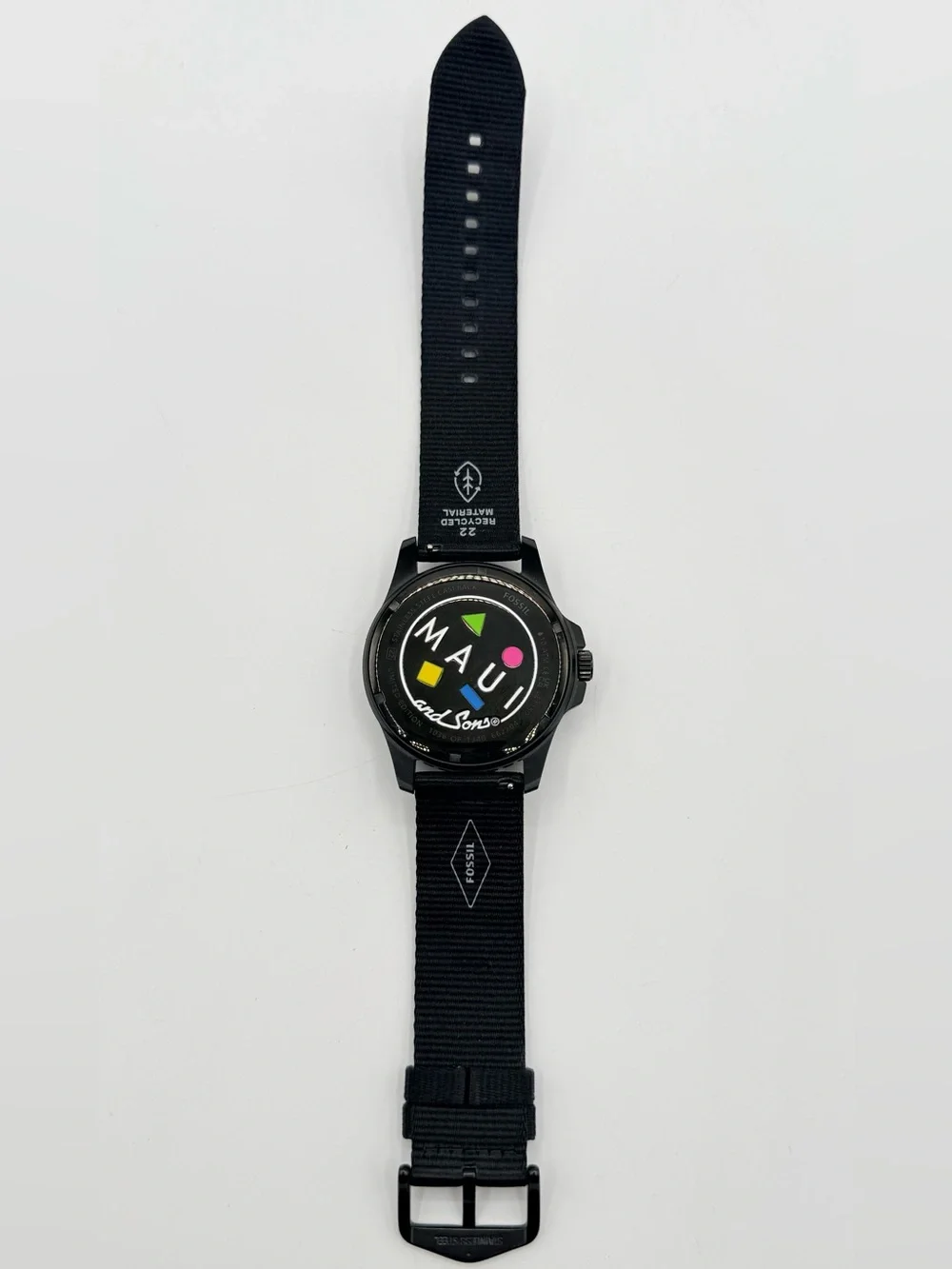 Fossil x Maui and Sons LE1150 Solar Watch Limited Edition 80s Retro 1036/1340